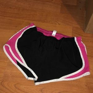 Pink, Black and White Arizona workout shorts